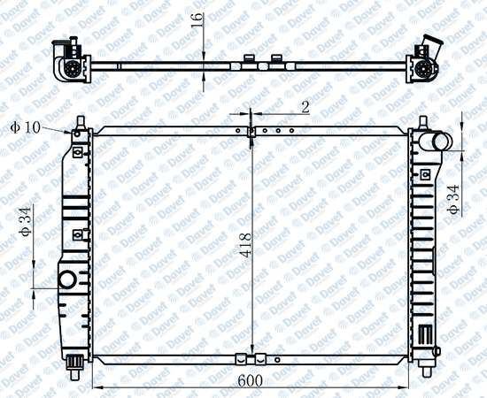 ORIS BCH018016 Motor Su Radyatoru Brazing Kalos 02> Aveo 06> 1.4 16v Klimali Manuel Sanzuman 600×418x26 Bdw018 ***